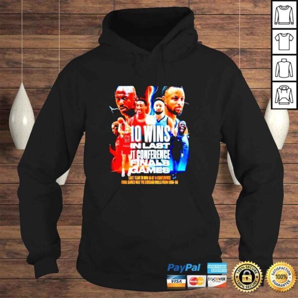 Golden State Warriors Playoffs 2022 10 wins in last finals games shirt - Image 4