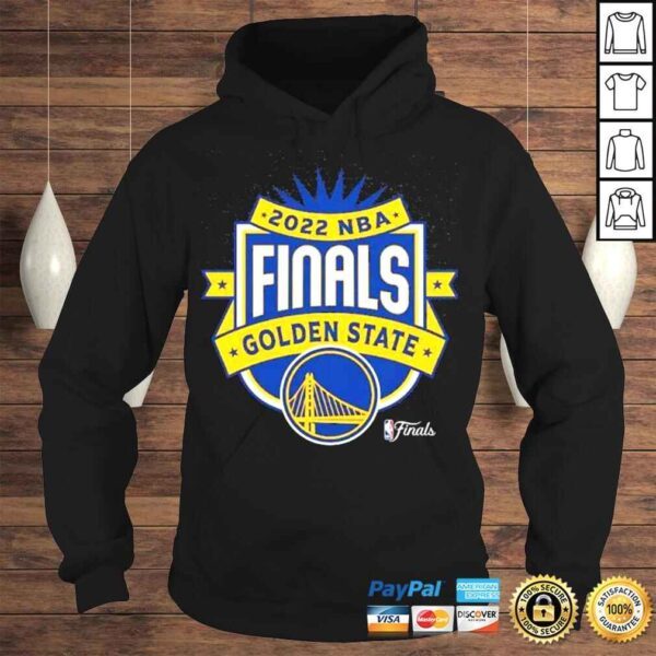 Golden State Warriors Sportiqe 2022 NBA Finals Crest Comfy TShirt - Image 4