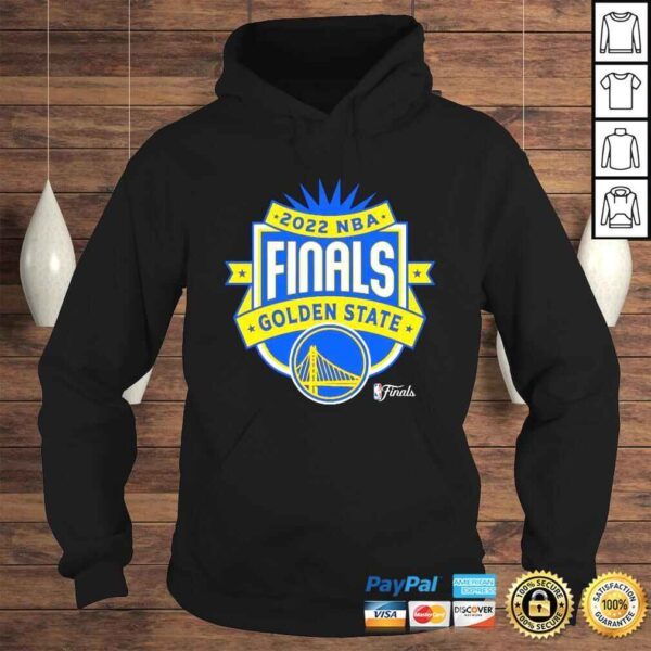 Golden State Warriors Sportiqe 2022 NBA Finals Crest Comfy shirt - Image 4