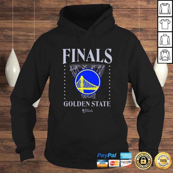 Golden State Warriors Sportiqe 2022 NBA Finals Stacked Hoop shirt - Image 4