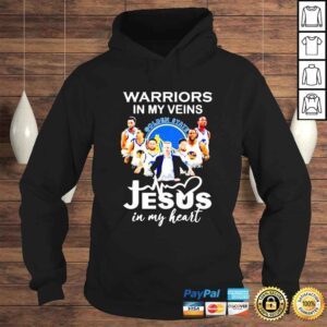 Hoodie Golden State Warriors in my veins Jesus in my heart shirt