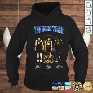 Hoodie Golden State Warriors the core three Klay Thompson Stephen Curry Draymond Green shirt