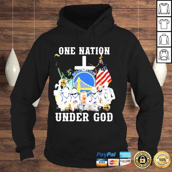 Golden state one nation under god team player American shirt - Image 4