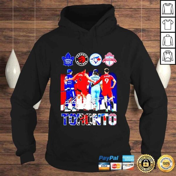 Guerrero Toronto Blue Jays Matthews Toronto Maple Leafs Barnes Toronto Raptors Jiménez Toronto FC Signatures shirt - Image 4