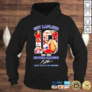 Hoodie Guy Lafleur Montreal Canadiens 1951 2022 thank you for the memories signatures shirt