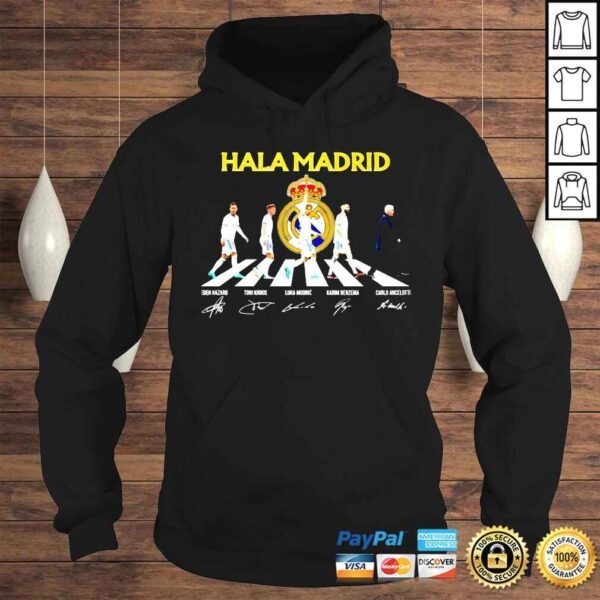 Hala Madrid Abbey Road Eden Hazard Toni Kroos Luka Modric Karim Benzema signatures shirt - Image 4