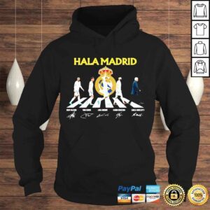 Hoodie Hala Madrid abbey road champions signatures shirt