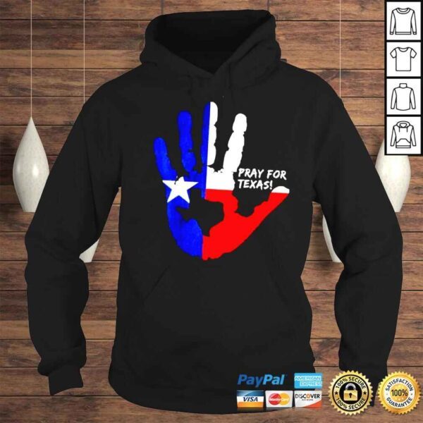 Hand Pray For Texas Flag Shirt - Image 4