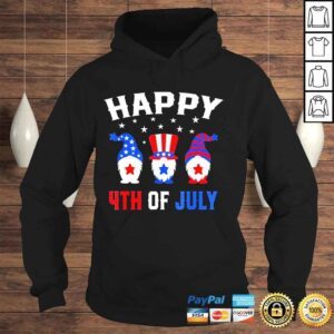 Hoodie Happy 4th of july gnomes patriotic American flag cute gnomes shirt