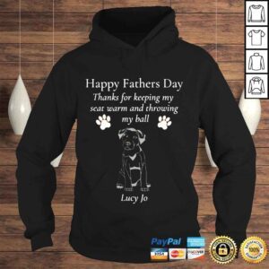 Hoodie Happy black lab fathers day shirt