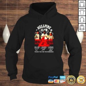 Hoodie Hellfire Club Stranger Things thank you for the memories shirt