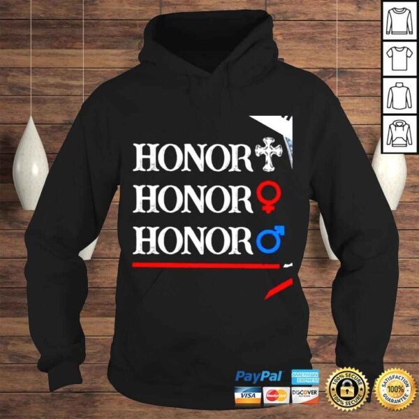 Honor cross honor female honor male shirt - Image 4