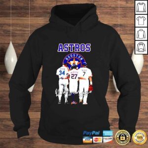 Hoodie Houston Astros Ryan 34 Altuve 27 Biggio 7 Signatures shirt