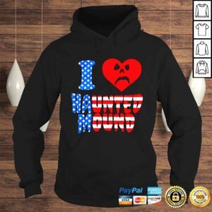 Hoodie I Love Haunted Mound American Flag Shirt