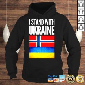 Hoodie I Stand with Ukraine and Norway Flag Shirt