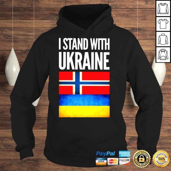 I Stand with Ukraine and Norway Flag Shirt - Image 4