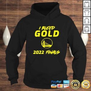 Hoodie I bleed gold 2022 finals Golden State Warriors shirt