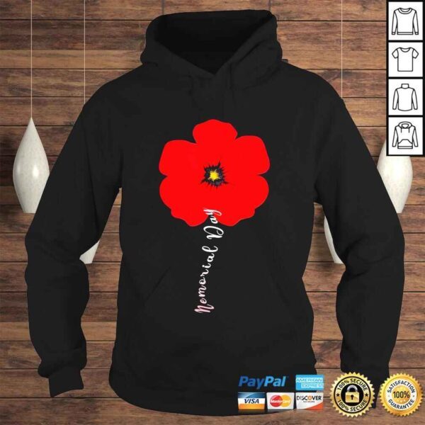 I wear a little poppy flower memorial day veteran military shirt - Image 4