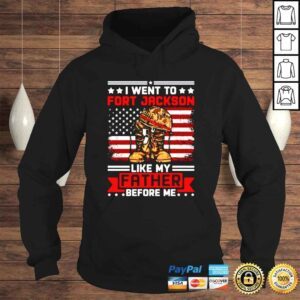 Hoodie I went to military base like my father before me Veteran shirt