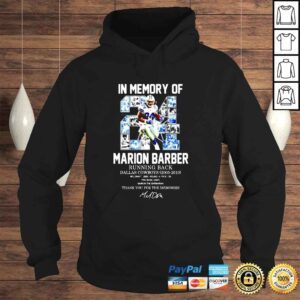 Hoodie In Memory Of Marion Barber 24 running back Dallas Cowboys shirt