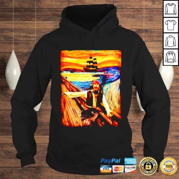 Jack sparrow Pirates of the Caribbean The Scream shirt - Image 4