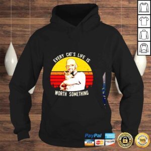 Hoodie Jackson Galaxy every cats life is worth something vintage s vnecktshirt