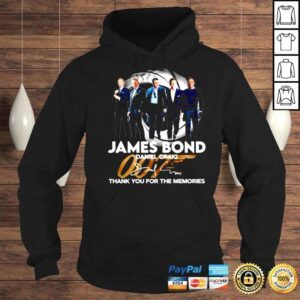 Hoodie James Bond Daniel Craig Signatures Thank You For The Memories Shirt