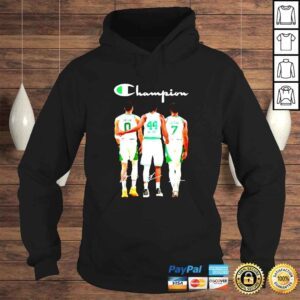 Hoodie Jayson Tatum Robert Williams III and Jaylen Brown Boston Celtics Champion signatures shirt