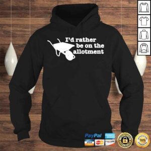 Hoodie Jeremy corbyn Id rather be on the allotment shirt