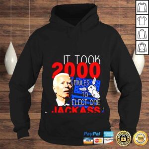 Hoodie Joe Biden it took 2000 mules to elect one jackass shirt