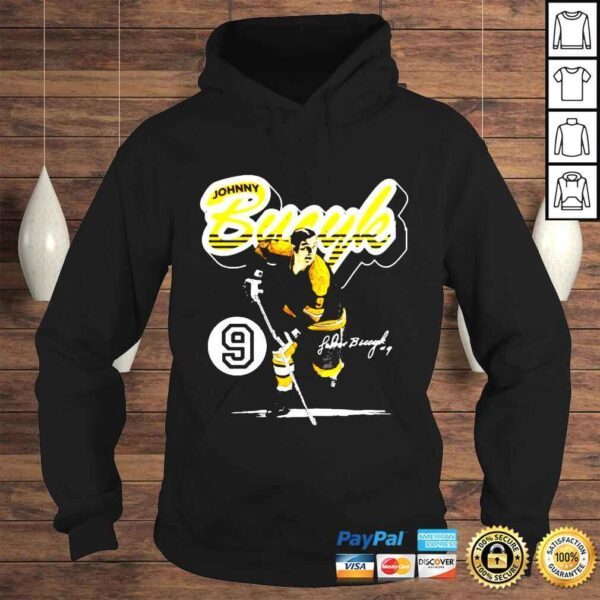 Johnny Bucyk Boston Bruins Retro Script signature shirt - Image 4