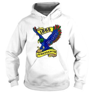 Hoodie Juneteenth 1865 Black FreeIsh Eagle African American Flag TShirt