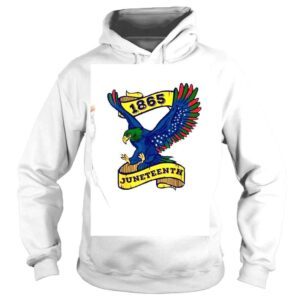 Hoodie Juneteenth 1865 Black Freeish Eagle African American Flag Shirt