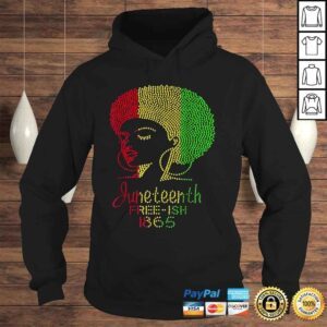 Hoodie Juneteenth Celebrate 1865 Freedom Day Rhinestone Black Women Shirt