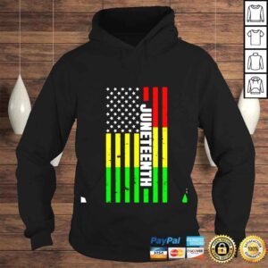 Hoodie Juneteenth USA Black History Month Flag shirt