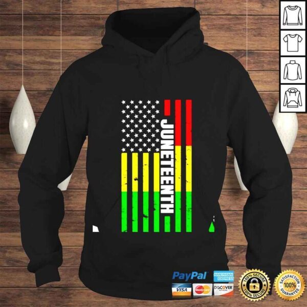 Juneteenth USA Black History Month Flag shirt - Image 4