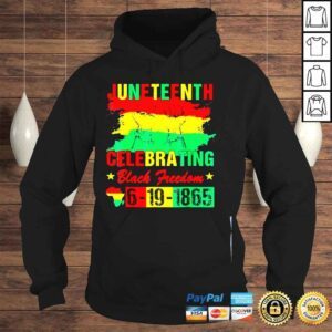 Hoodie Juneteenth celebrating black freedom 1865 african American shirt