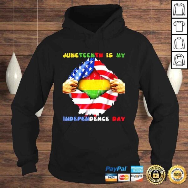 Juneteenth is my independence day african American flag shirt - Image 4