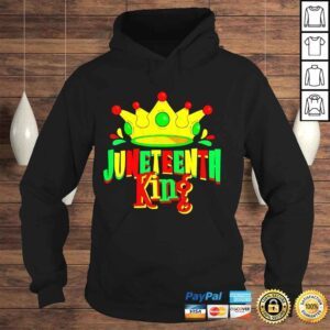 Hoodie Juneteenth king men boy afro african American june 19 shirt