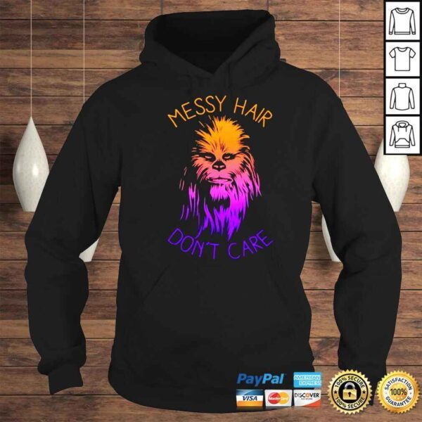 Juniors Star Wars Messy Hair Dont Care Chewie Graphic Shirt - Image 4