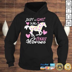 Hoodie Just a Girl Who Loves Horses Rider Horse Cowgirl Equestrian Shirt