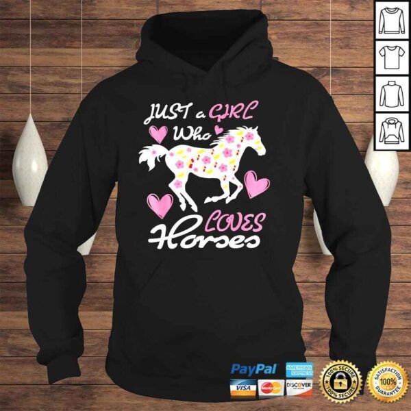 Just a Girl Who Loves Horses Rider Horse Cowgirl Equestrian Shirt - Image 4