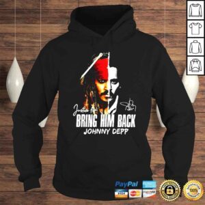 Hoodie Justice for Johnny Depp bring him back signature shirt