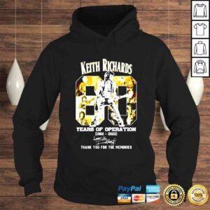 Hoodie Keith Richards 60 Years Of Operation 19622022 signature shirt