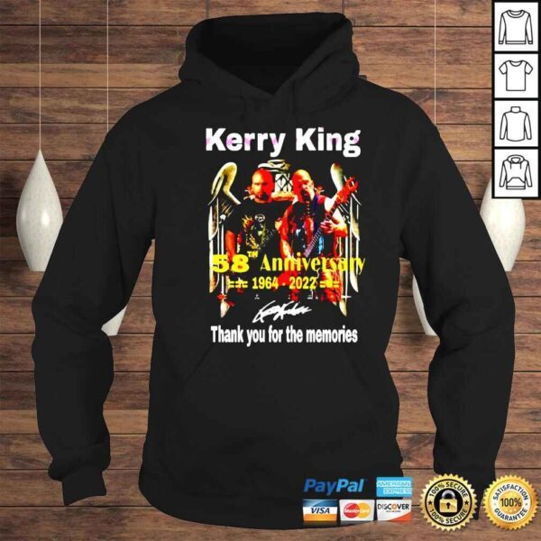 Kerry King 58th anniversary 1964 2022 thank you for the memories signature shirt - Image 4