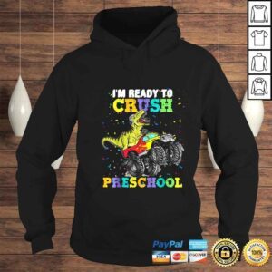 Hoodie Kids Im Ready To Crush Pre K Monster Truck Dinosaur T Rex TShirt