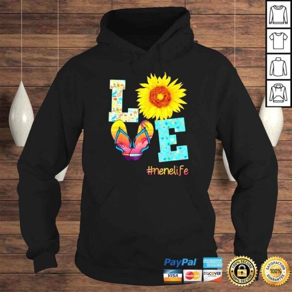 LOVE Nene Life Flip Flops Hippie Sunflower Summer Shirt - Image 4