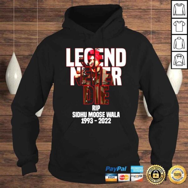 Legend never die Sidhu Moose Wala RIP shirt - Image 4