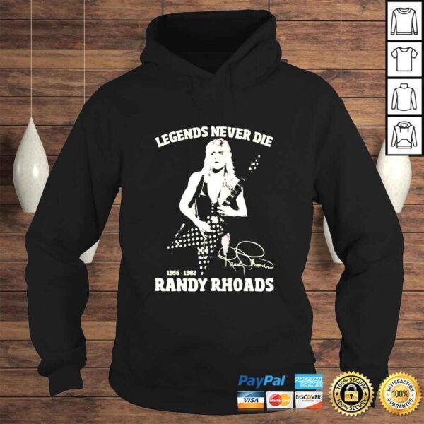 Legends Never Die 19561982 Randy Rhoads singature shirt - Image 4