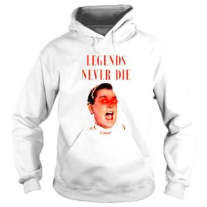 Hoodie Legends Never Die Bitcoin shirt